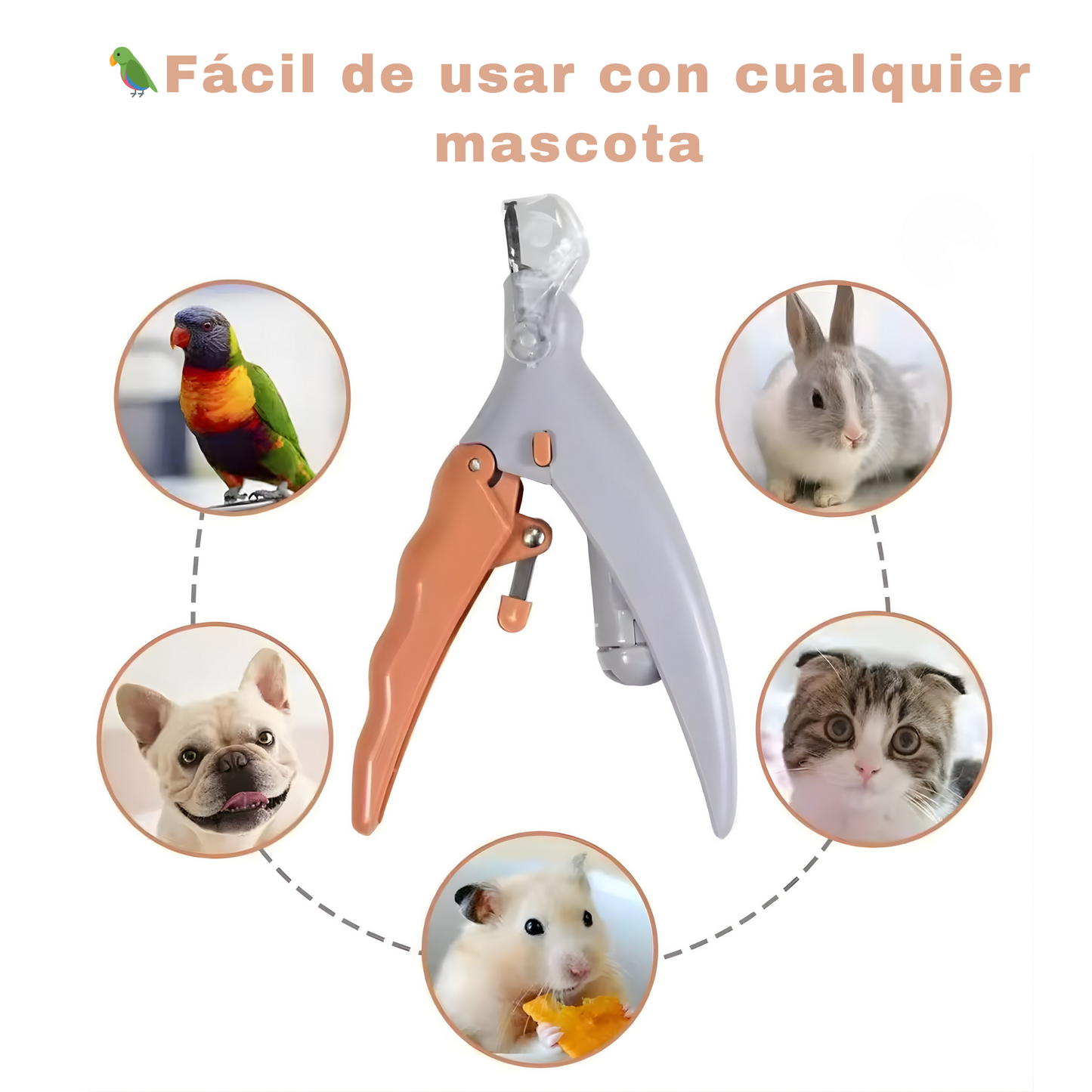 Cortauñas para mascotas con LUZ led